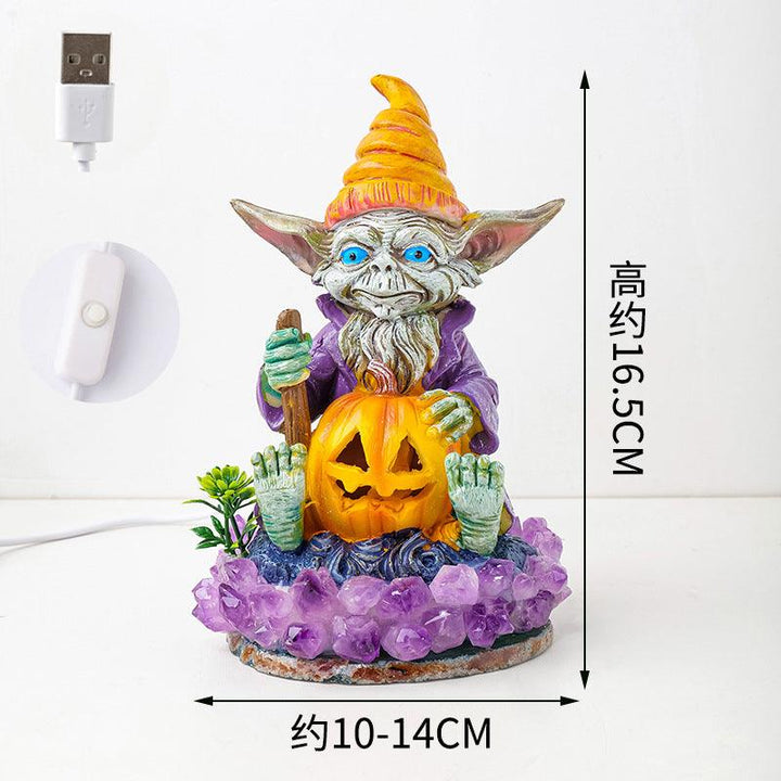 halloween crystal night light ambient decorative lamp