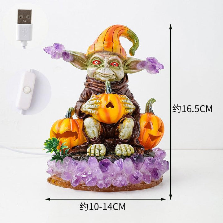 halloween crystal night light ambient decorative lamp