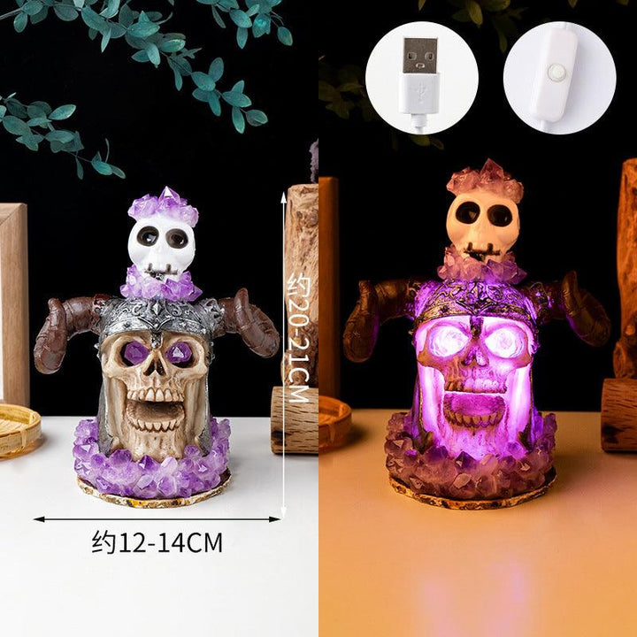 halloween crystal night light ambient decorative lamp