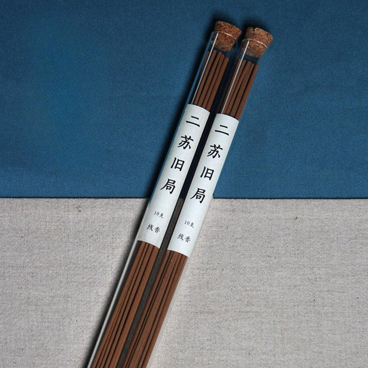 details of handmade sandalwood incense stickes witchcrafts herbs cleansing