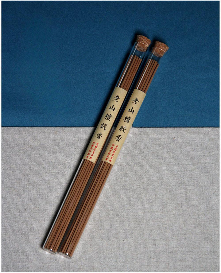 details of handmade sandalwood incense stickes witchcrafts herbs cleansing