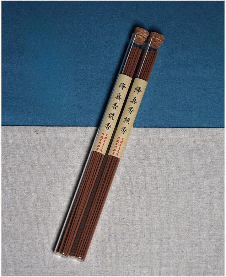 details of handmade sandalwood incense stickes witchcrafts herbs cleansing
