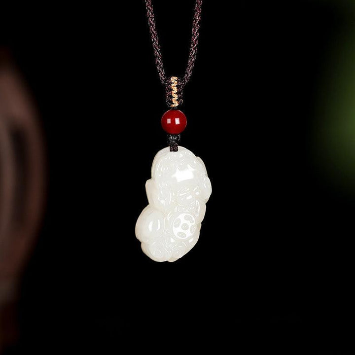 details of hetian jade pixiu pendant natural jade silver gold necklaces