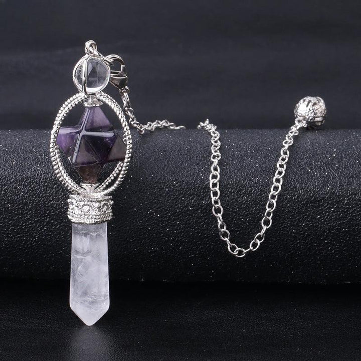 merkaba six mansion pendant spirit pendulum pendant rotating on the table