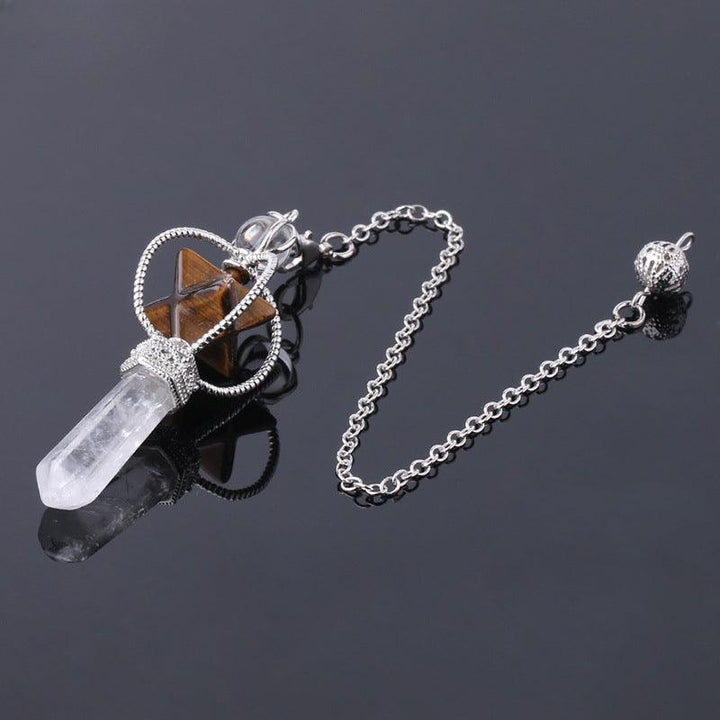merkaba six mansion pendant spirit pendulum pendant rotating on the table