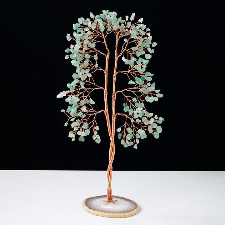 aventurine crystal couples bonsai tree