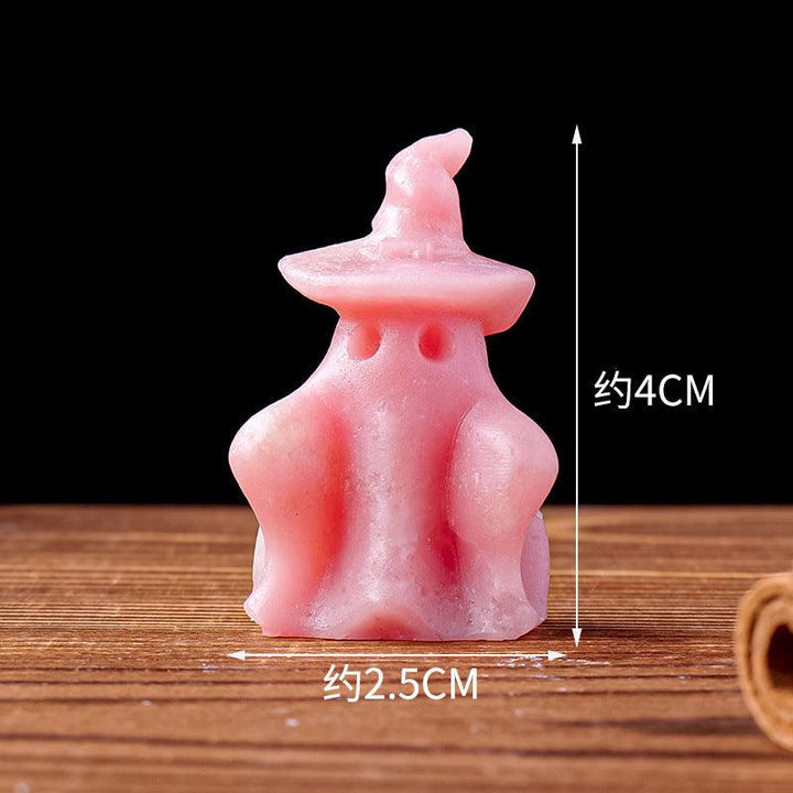 natural pink opal ghost crystal carving decor