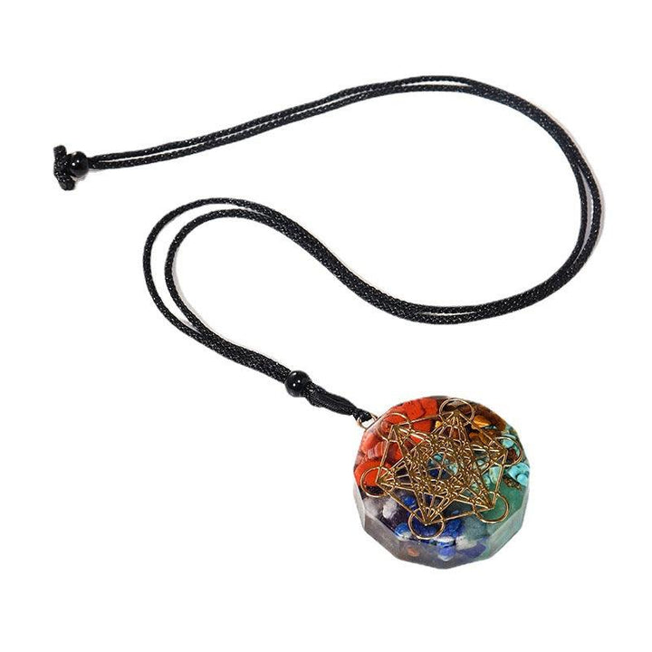 ogan rainbow crystal pendant necklace