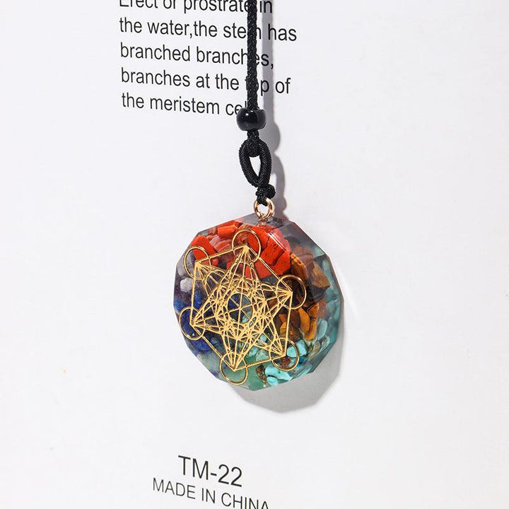 ogan rainbow crystal pendant necklace