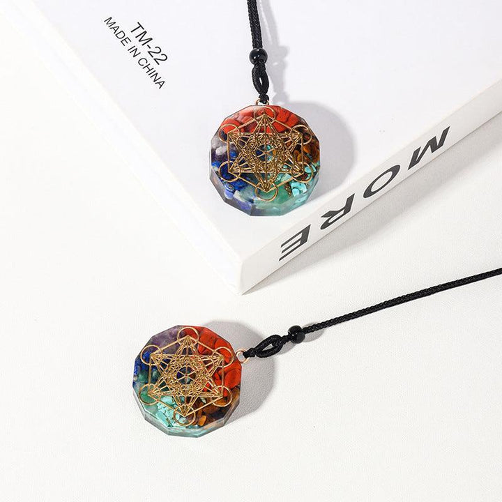 ogan rainbow crystal pendant necklace