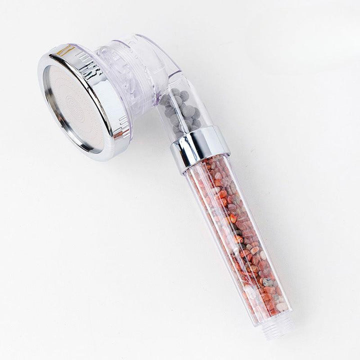 Red Agate crystal stone multi layer filter shower head