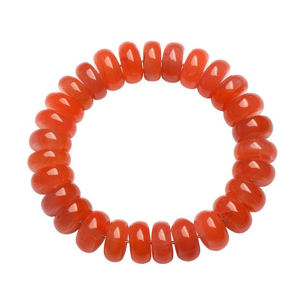 southern red agate abacus bead bracelet