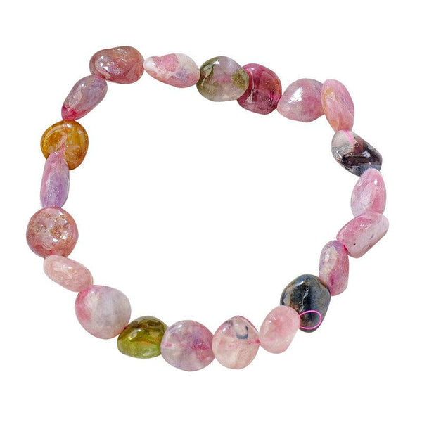 tourmaline tumbled stone crystal bracelet