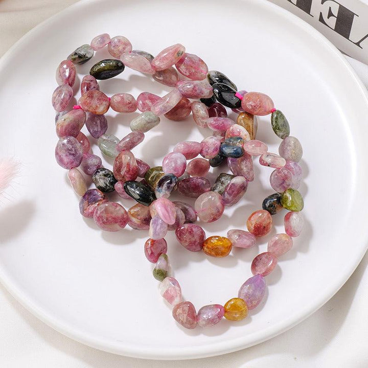 tourmaline tumbled stone crystal bracelet