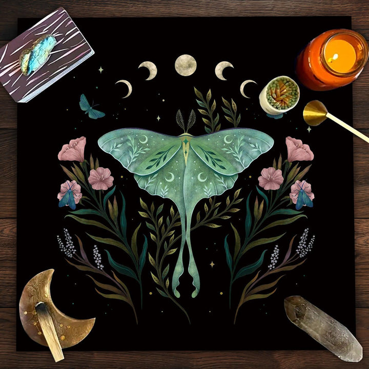 details of tree of life tarot tablecloth mandala butterfly flower altar tablecloth