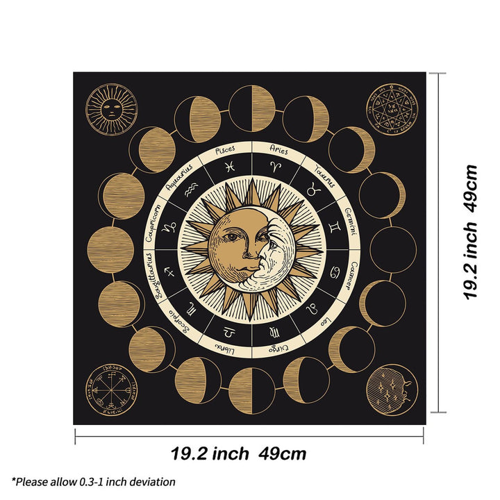 size of tree of life tarot tablecloth mandala butterfly flower altar tablecloth