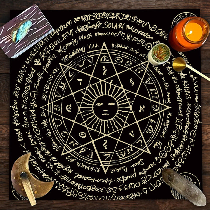 details of tree of life tarot tablecloth mandala butterfly flower altar tablecloth