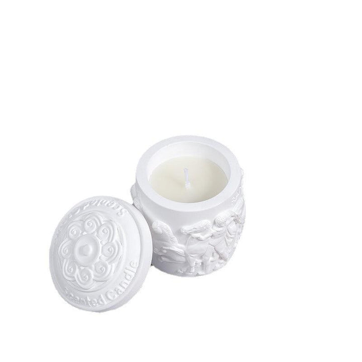 vintage statue plant wax plaster aromatherapy scented candles