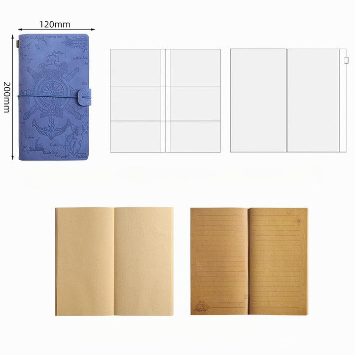 vintage-tied-handbook-set-kraft-notebook-blue