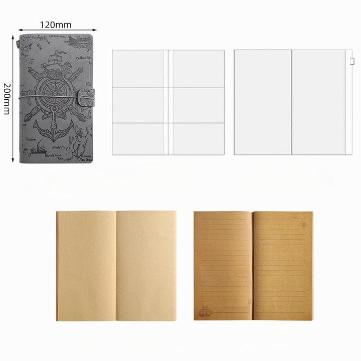 vintage-tied-handbook-set-kraft-notebook-grey
