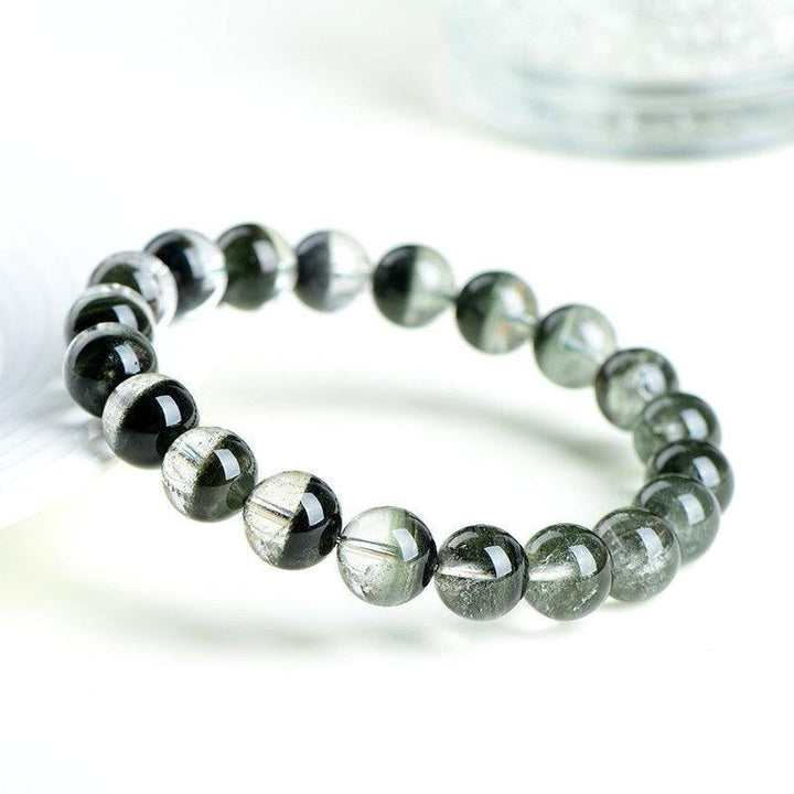 zambian green phantom prosperity beads crystal bracelet