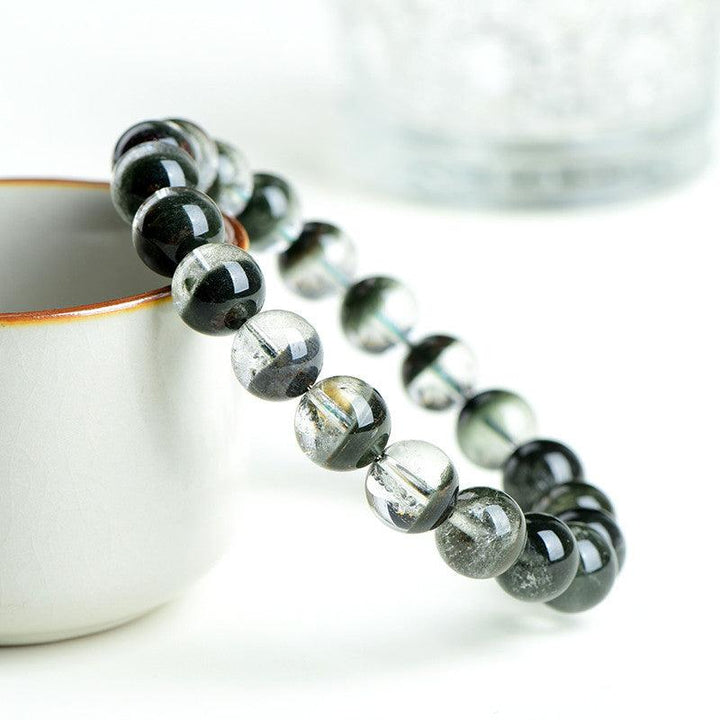 zambian green phantom prosperity beads crystal bracelet