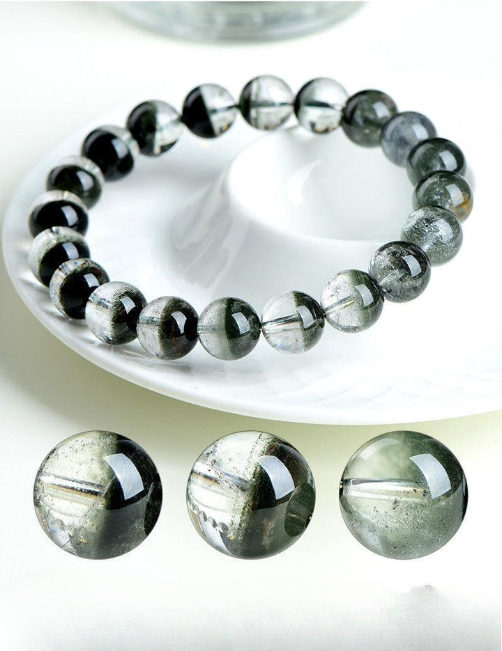 zambian green phantom prosperity beads crystal bracelet